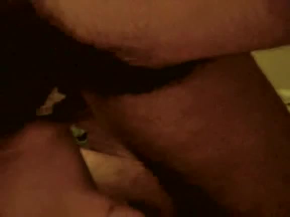 Horny gal makes deepthroat while lying on the back