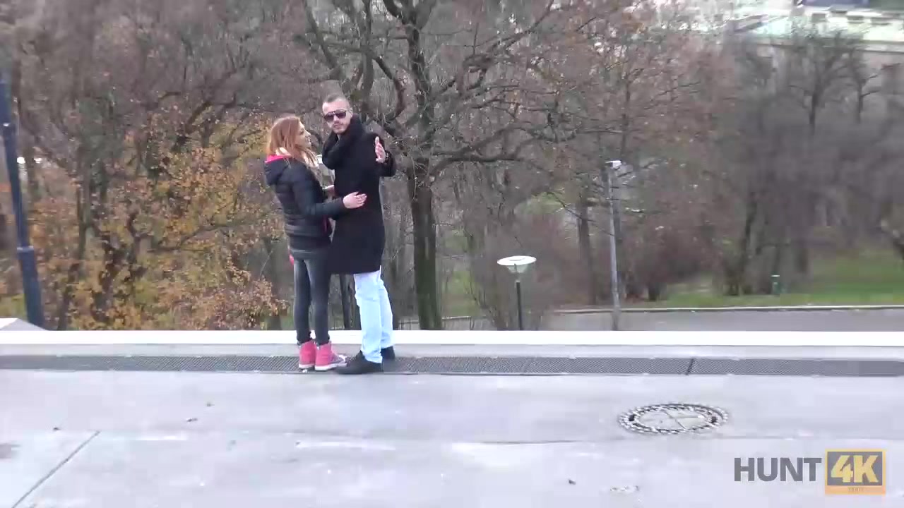 HUNT4K. Dude unwilliingly let GF ride man's cock in front of him