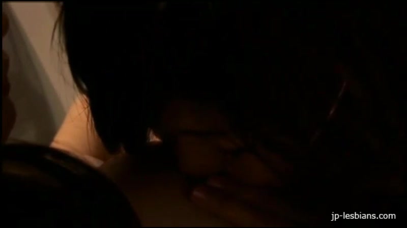 Japanese lesbians pussy fingering and dildo fuck