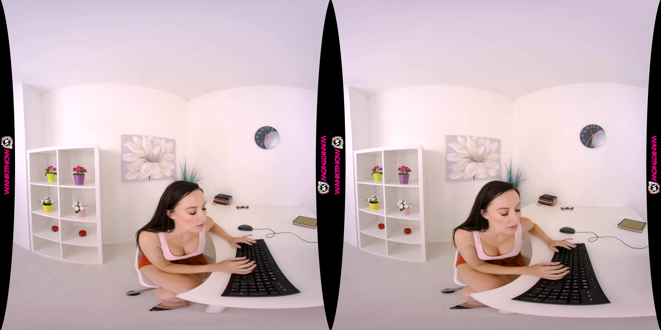 Wank For Work - Petite Brunette Fingering - Sexlikereal