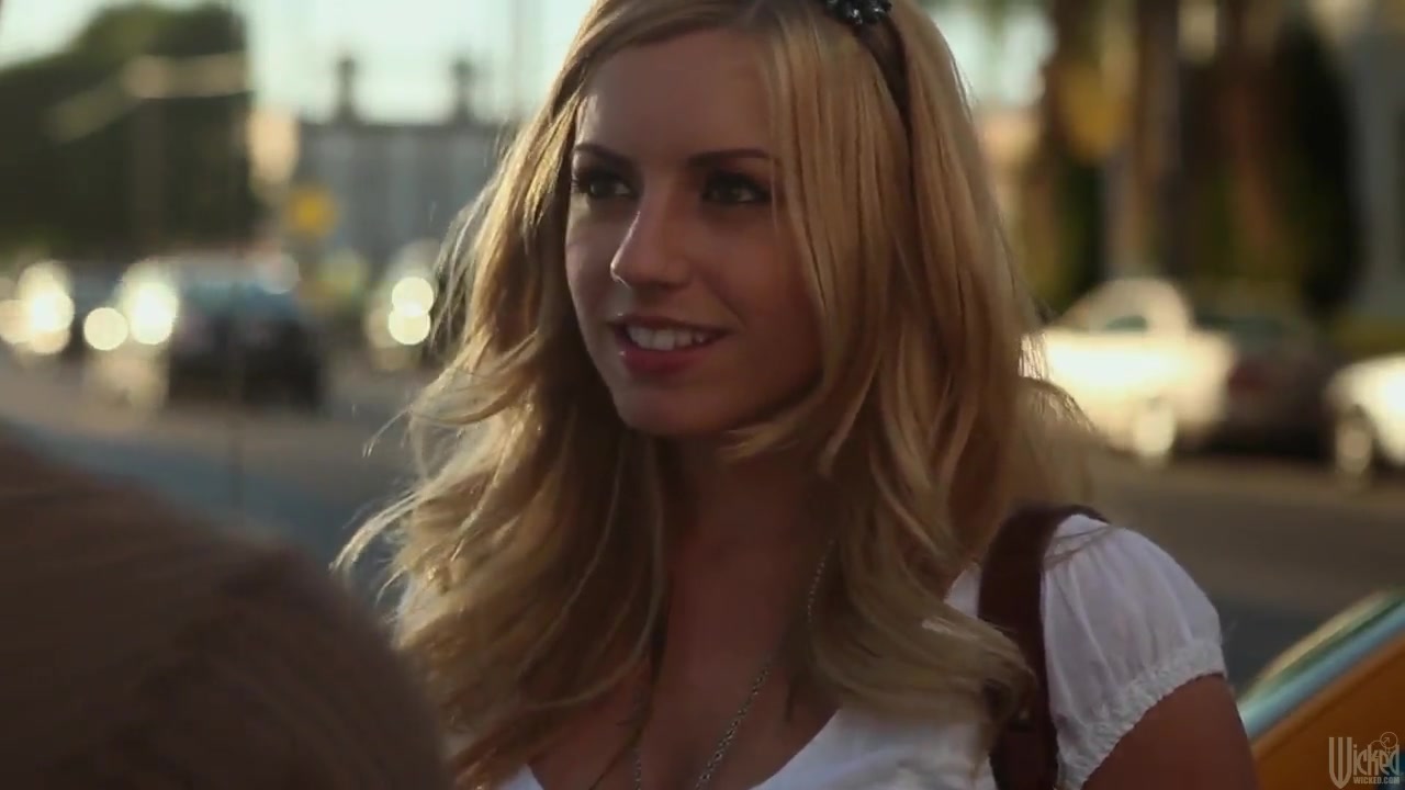 Shy blonde Lexi Belle goes at it in