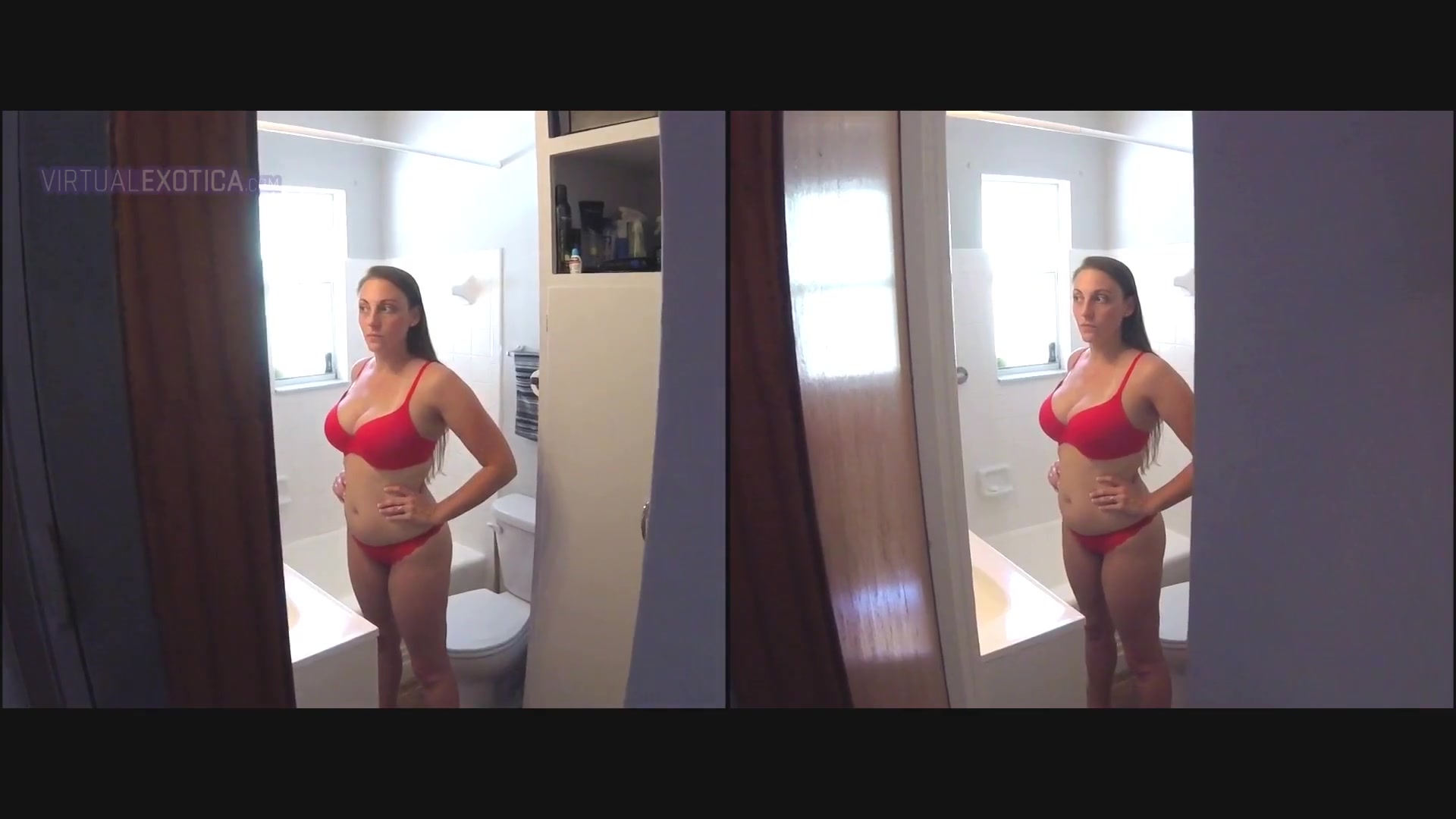 Stepsister Melanie Hicks Time-Rreeze Bathroom Feelup - Curvy Big Tits