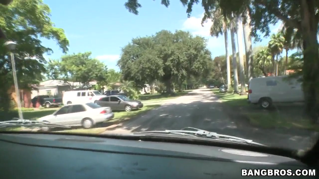 Cute amateur blonde Anamarie gets pulled over in the park
