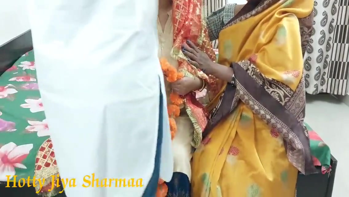 Indian Couple First Wedding Night Sex Enjoy With Threesome Sex 12 Min
