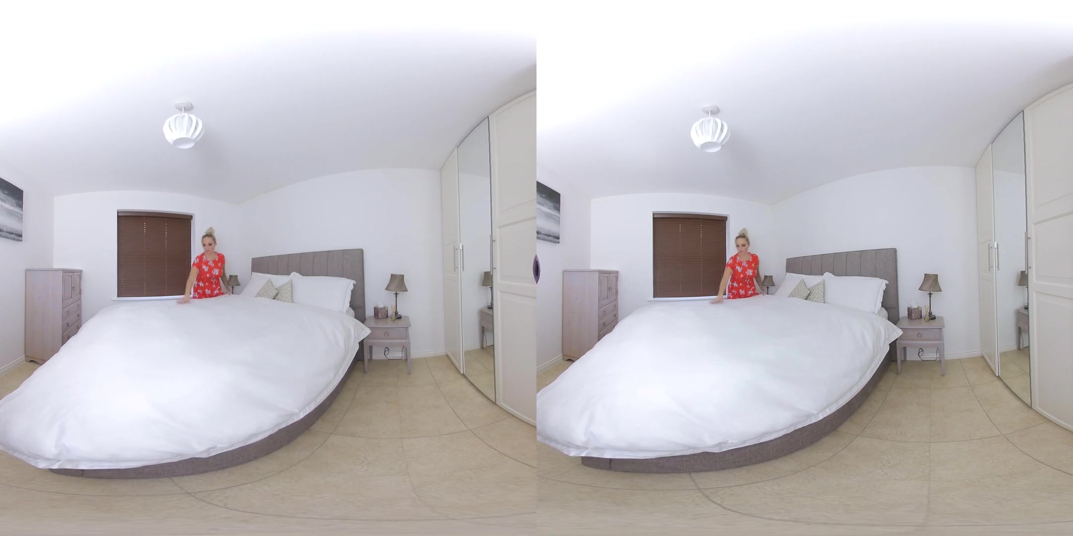 Louise Lee, Cleaning Lady - Big Tits Solo Blonde on the Bed