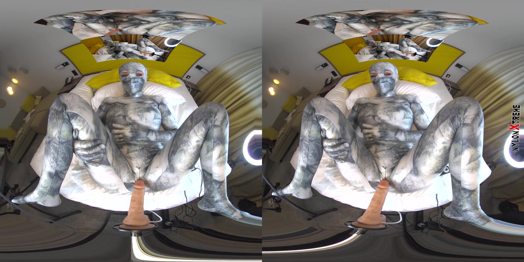 Nora Fox Wolf Zentai Encasement Machine