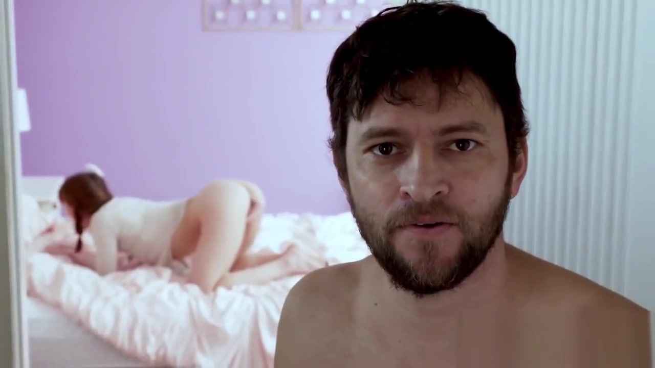 Redhead gets caught by her stepfather using vibrator