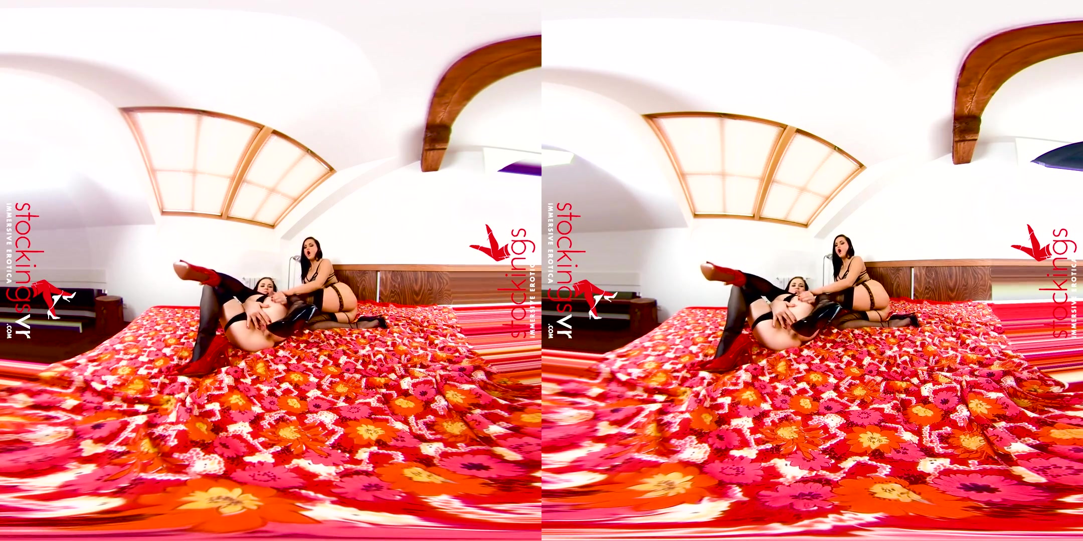 Ally Style & Barbara Bieber in Unleashed - StockingsVR