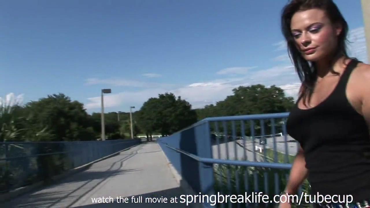 SpringBreakLife Video: Up The Skirt Pussy