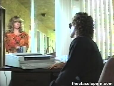Dirty sex with bosomy colleague