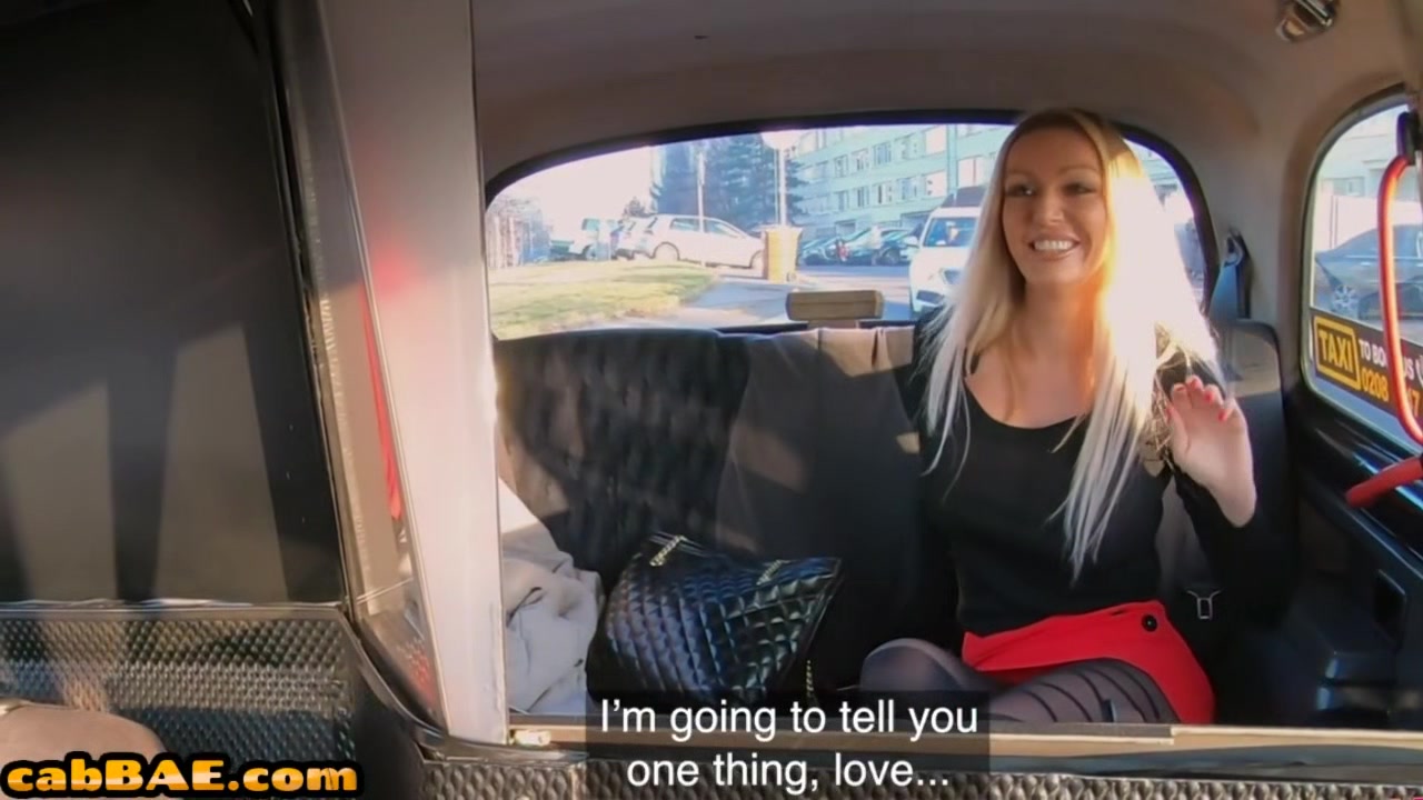 Lesbian cab driver MILF toys and rims babe client outdoor
