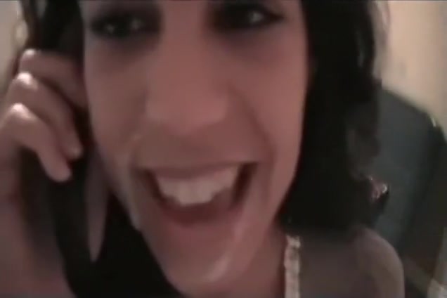 Nasty chick getting fucked while talking toher boyfriend