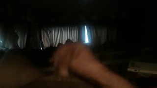Stroking my cock