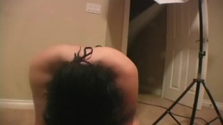 Andi rides the Sybian