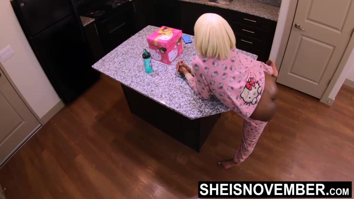 4k Caught My Black Stepdaughter Msnovember In The Kitchen