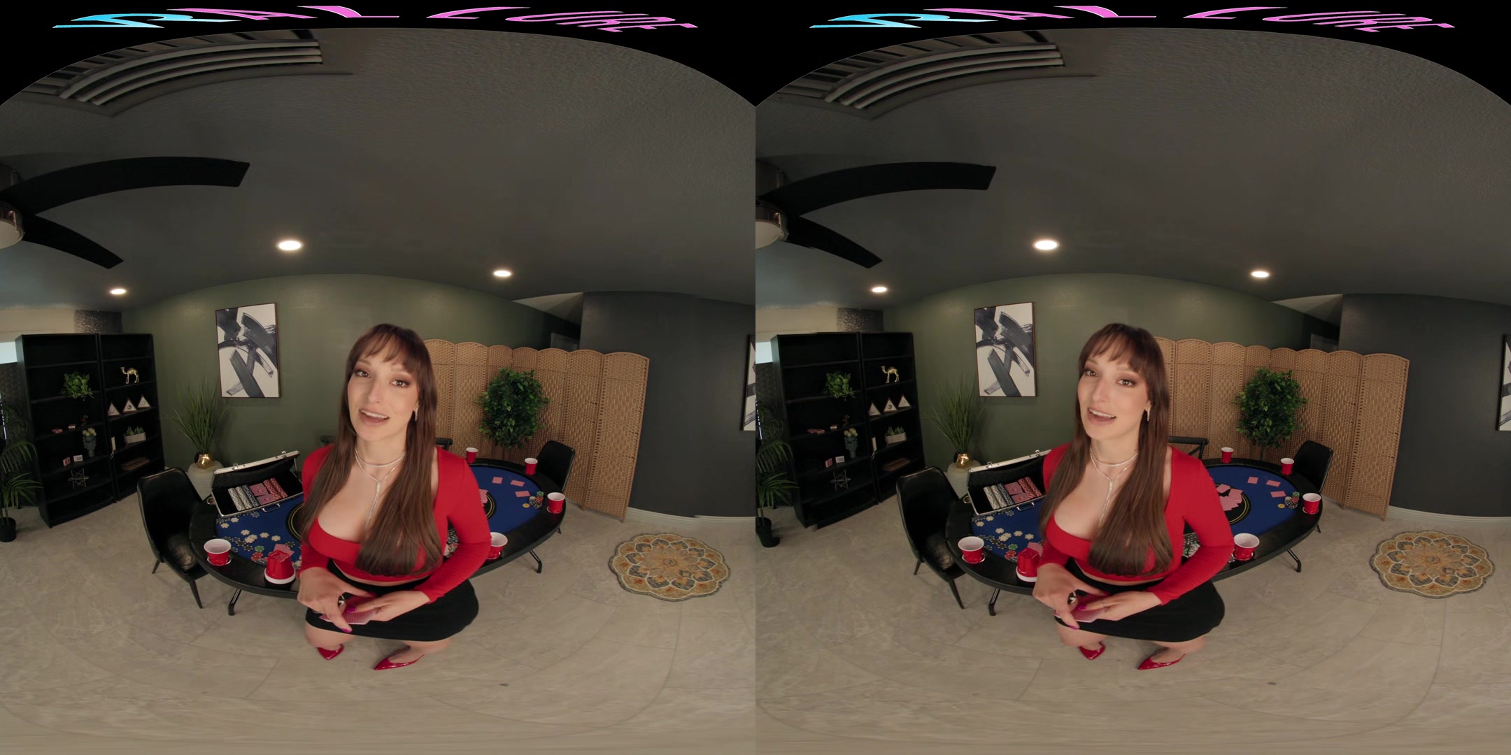 MILF with big boobs lets you watch her masturbate in VR