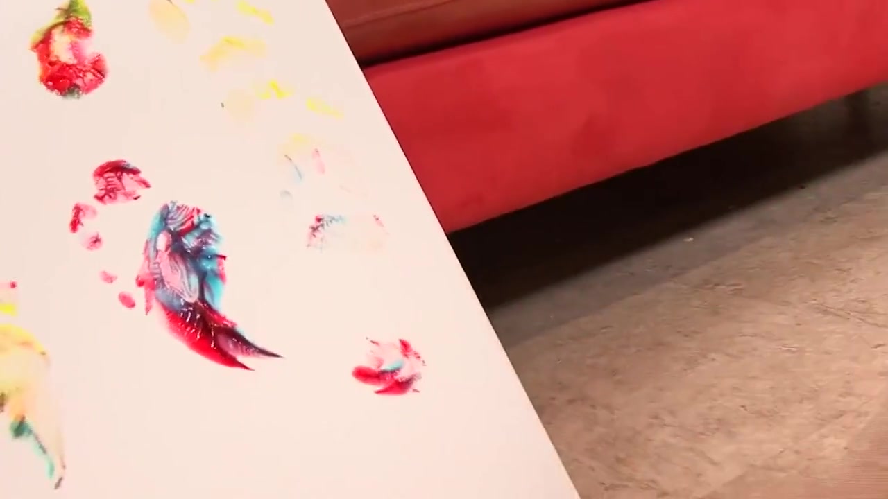 Blondie Bodypainting Foot Sex