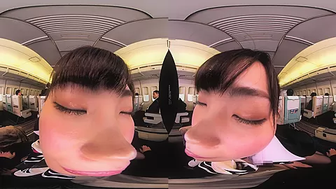 In-Flight Pussy Straddling VR 2 - Asian Uniform Public Sex