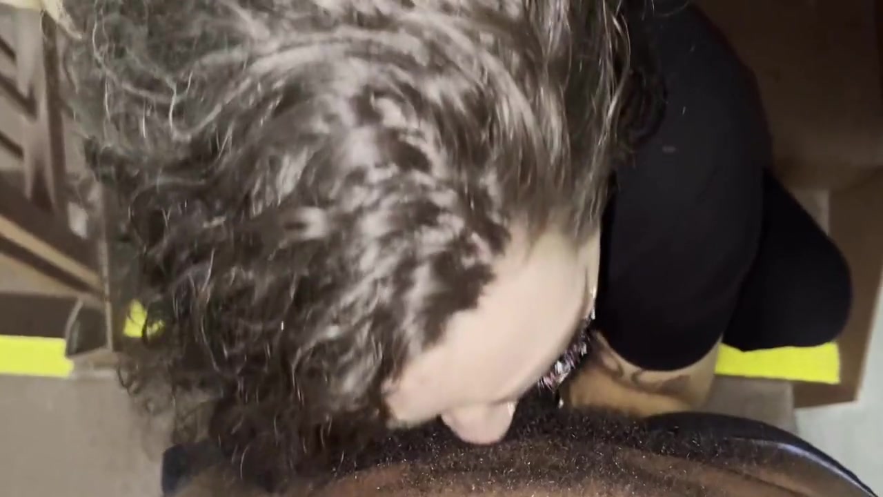 Msthroatmagic Sucks Big Black Cock In Stairwell 7 Min