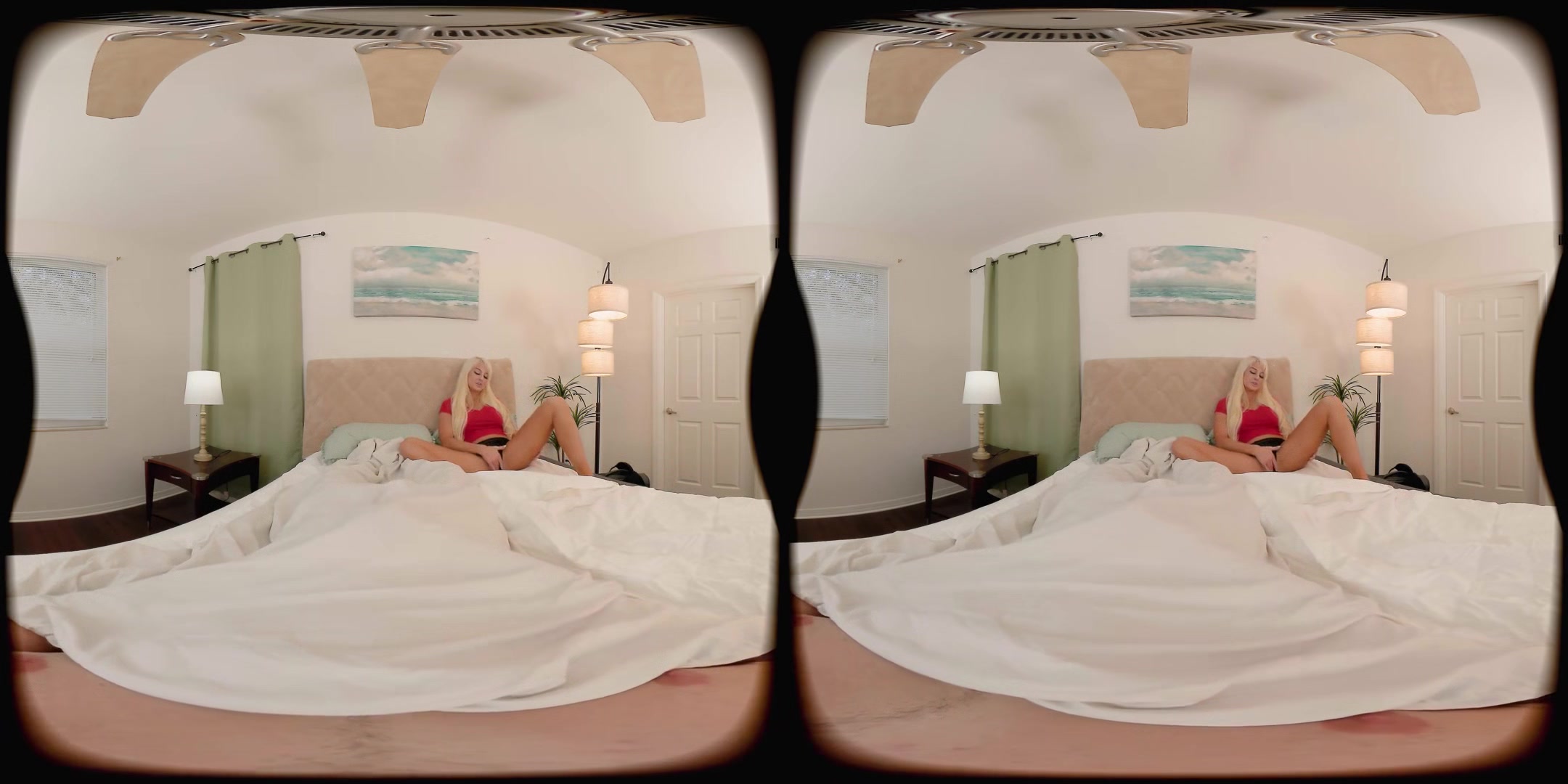 Big Tits Blonde Stepmom Shares Hotel Bed