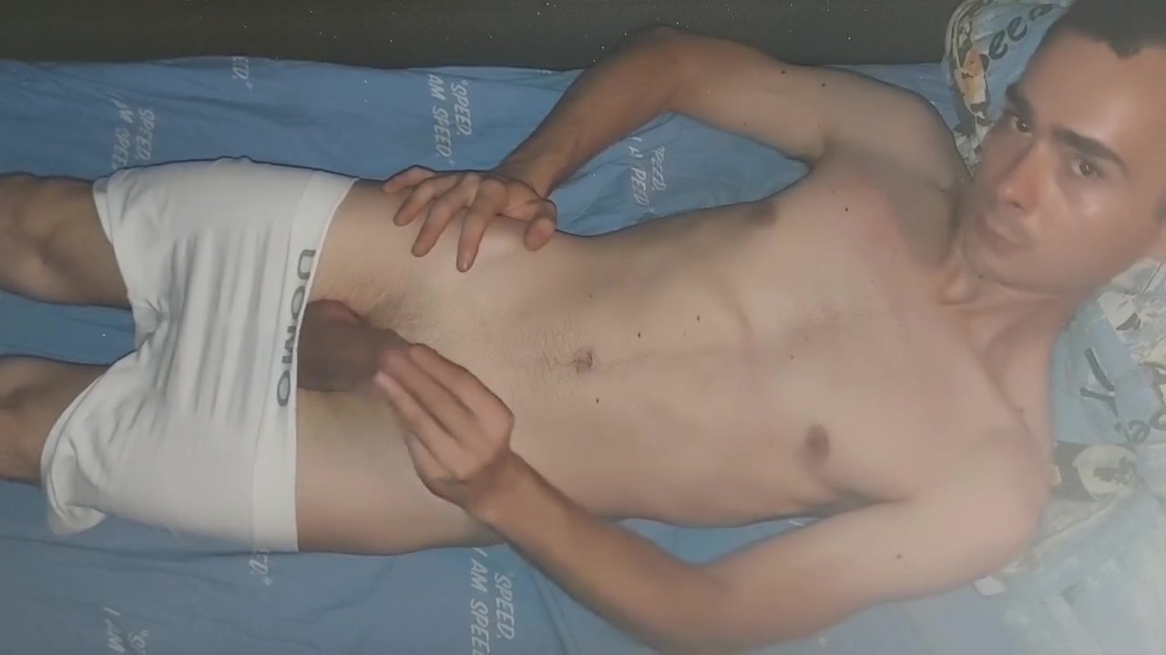 Sensual Masturbation In White Boxers