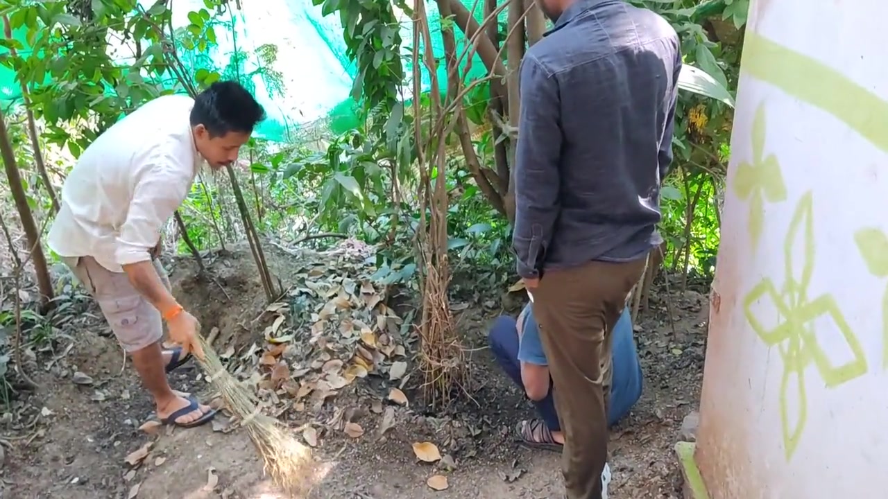 Three College Boys Enjoy Sex In The Woods Behind The House