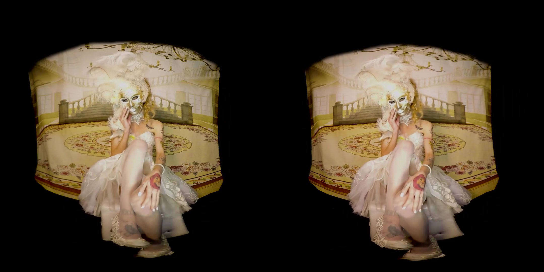 Slutty Bride Adelle Unicorn - Toying Solo Model Nylons