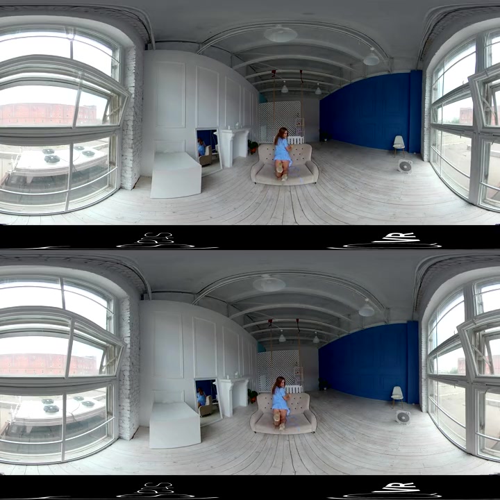 VR porn - Red Hair, Blue Dress 360º - StasyQVR