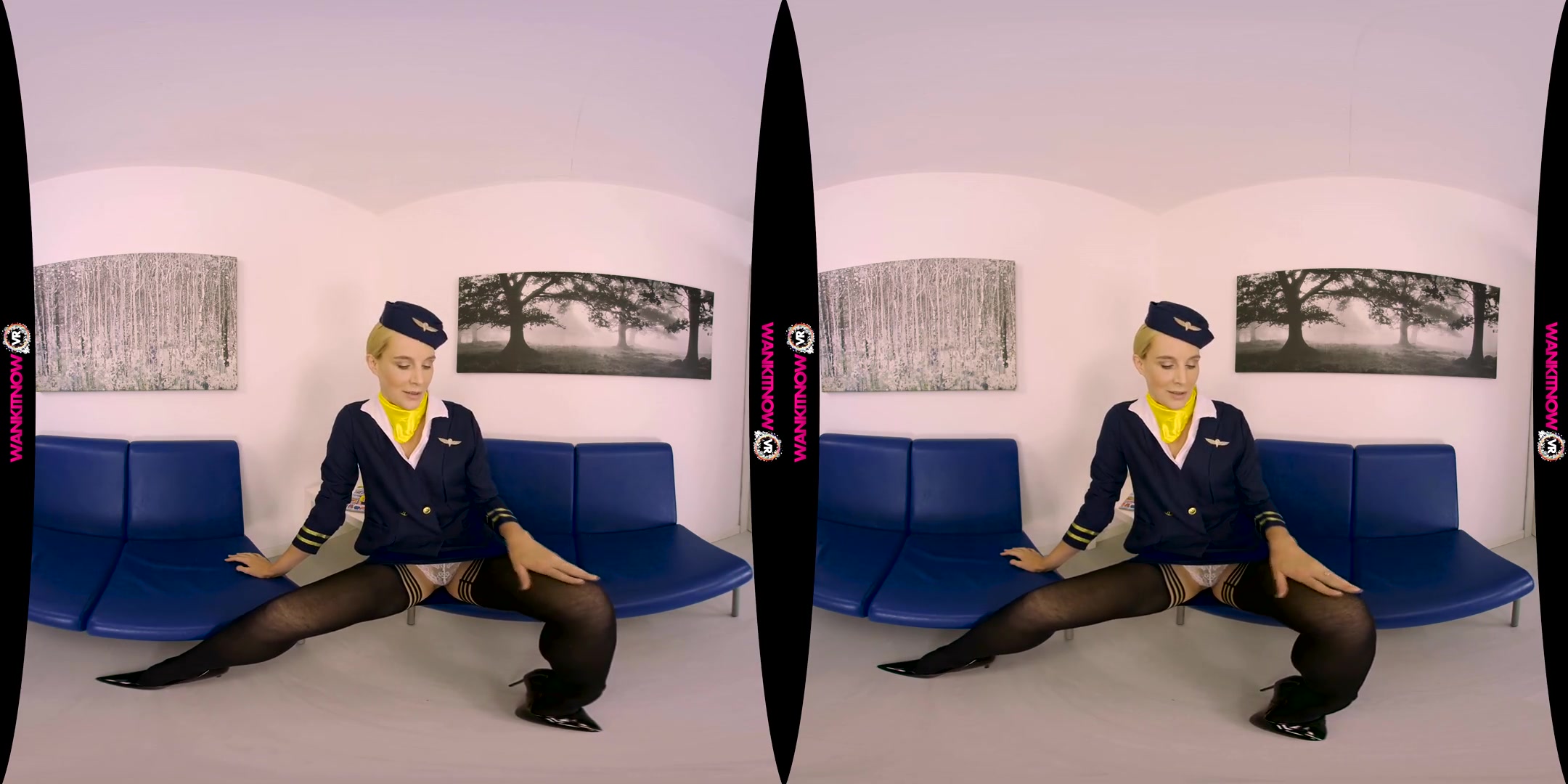 No Knickers Flight - SexLikeReal