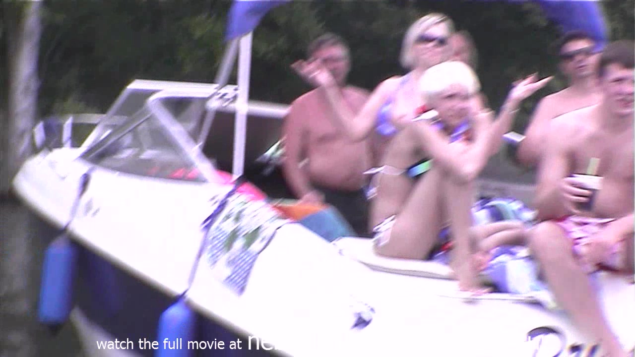 many random women flashing their perfect tits on lake