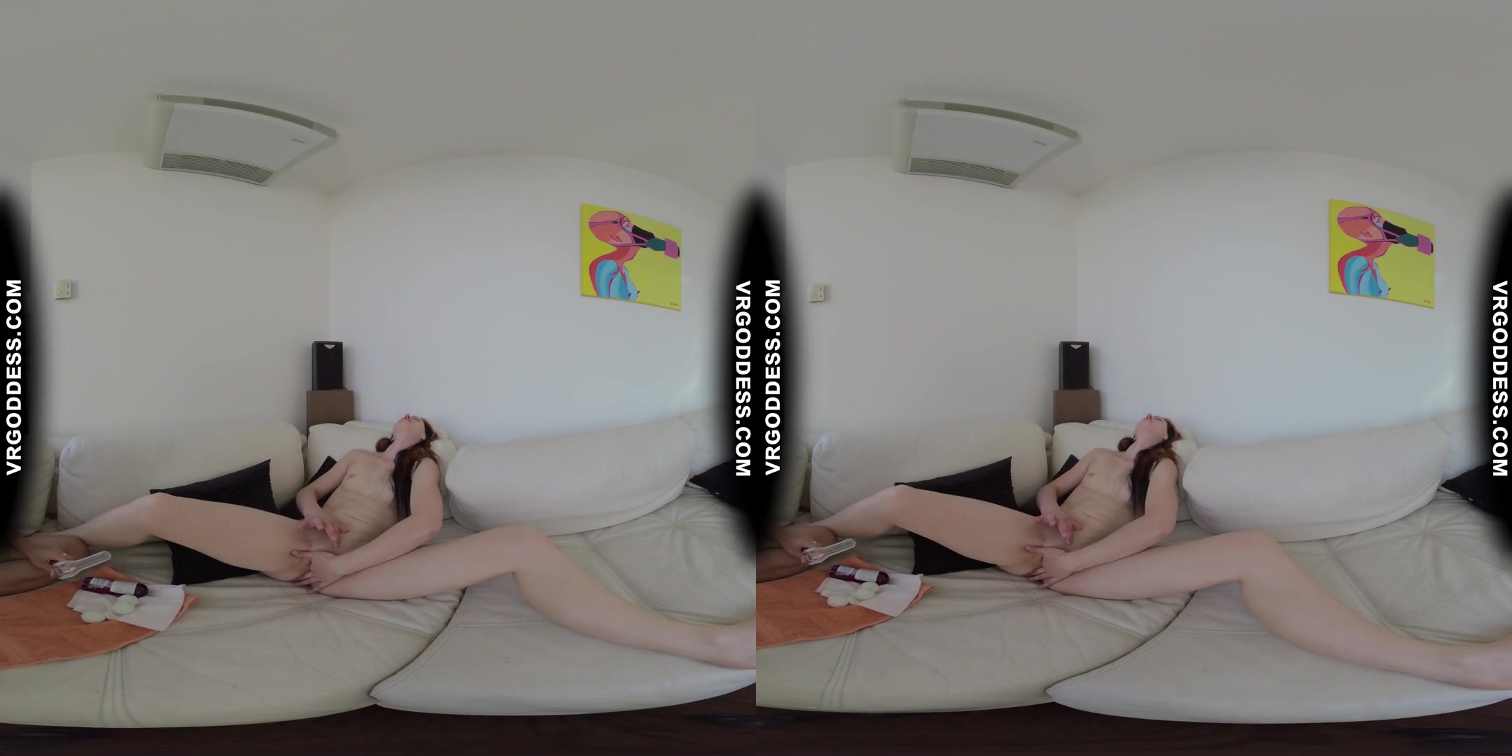 Gorgeous Ginger Lea Ping Pong Ball Insertion Clit Sucker Toy Camera Girl Fun