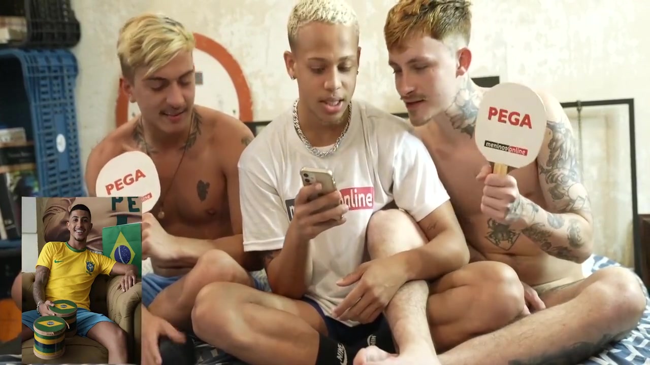 Gay Porn And Making Of In Bastidores - Kevin Ethan & Hariel & Lucas Ferrari - Bareback brasileirinhos: Catar Voce 8 Min