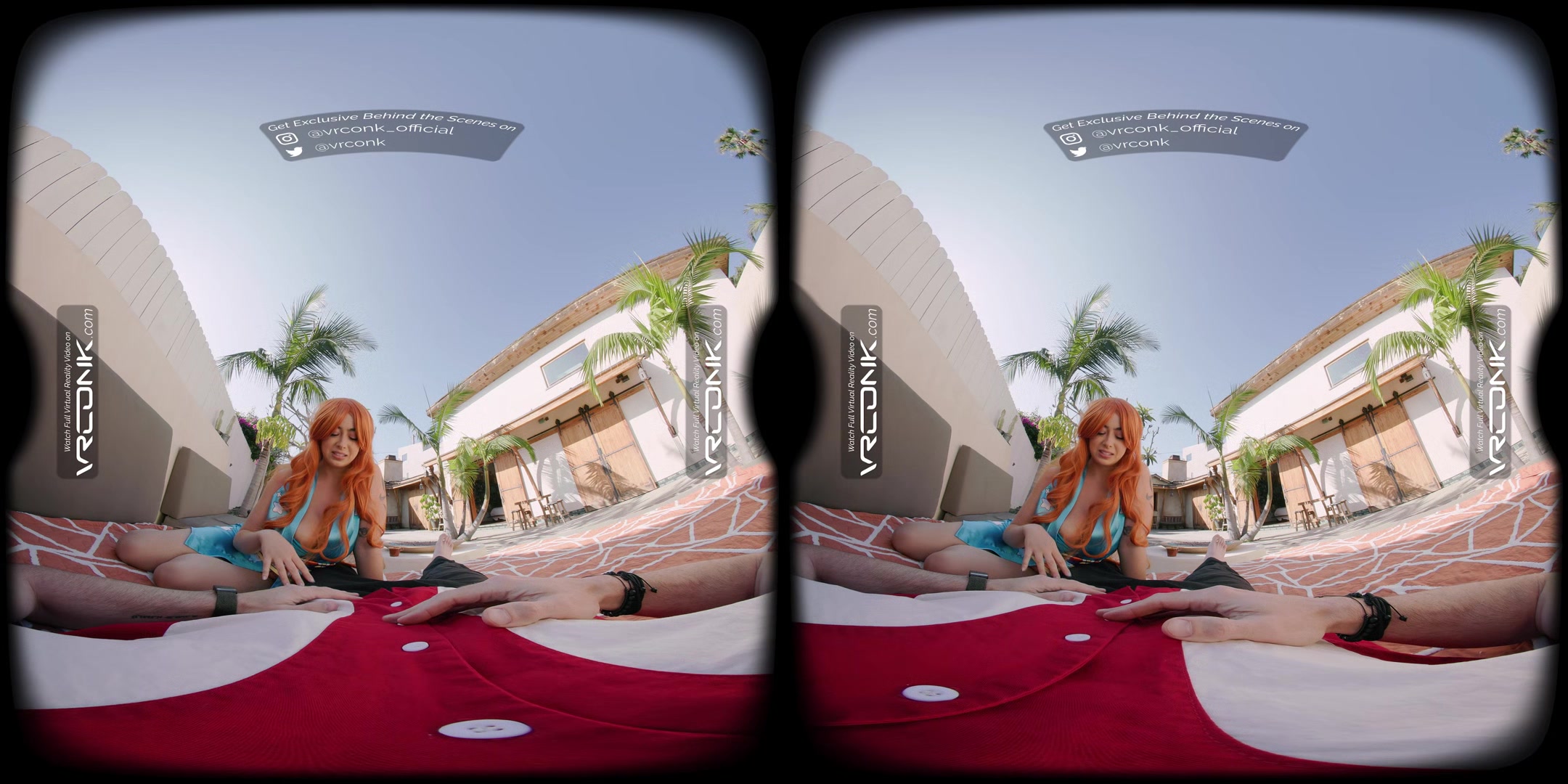 VR Conk Sexy Redhead Chloe Surreal fucks hard In One Piece Nami VR Porn
