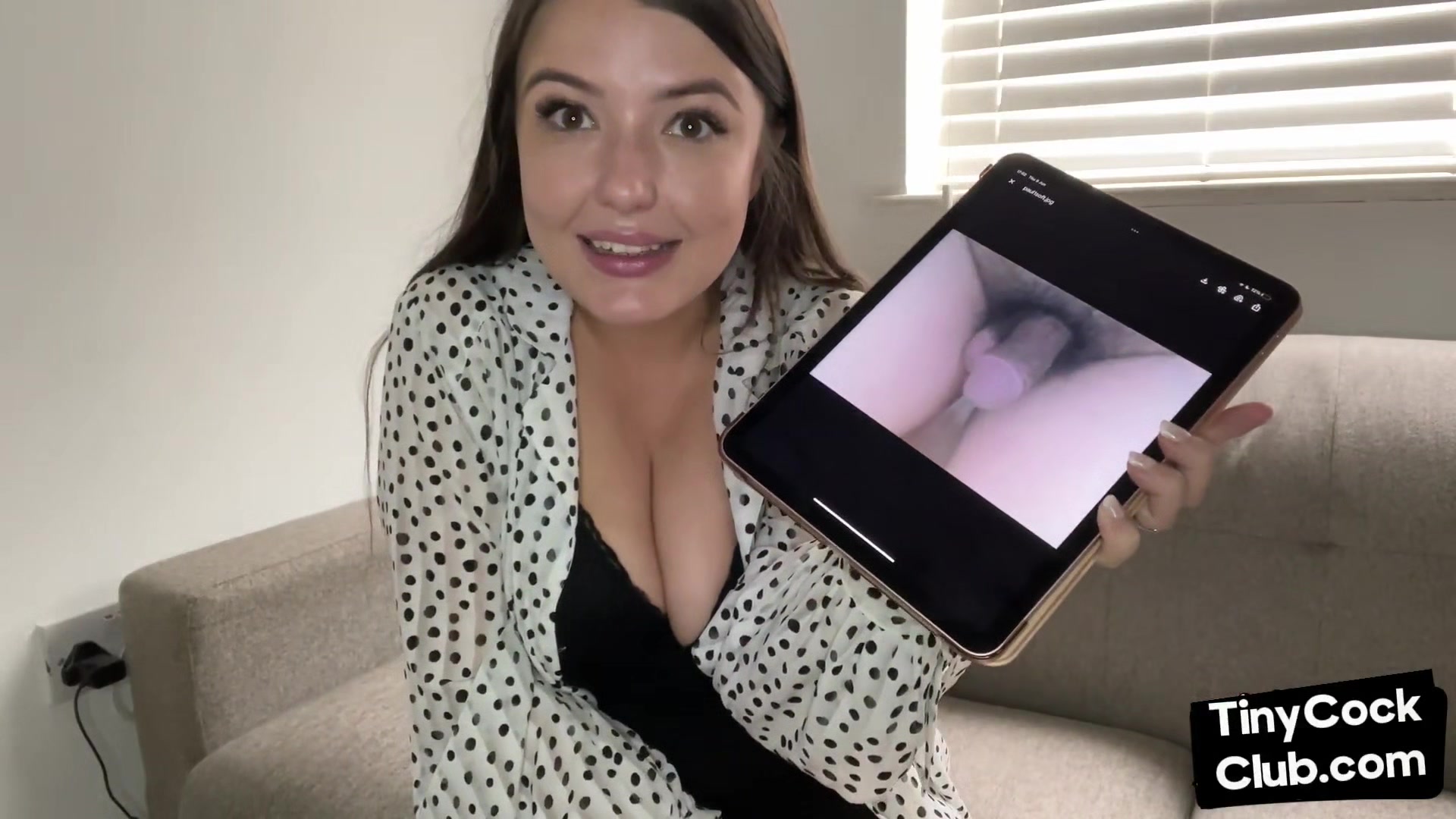 SPH femdom babe disgracing small dicks in her solo video