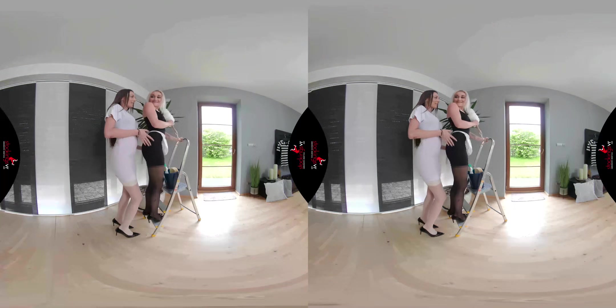 Lipstick lesbians in lingerie starring Marilyn Sugar and Isabella Della
