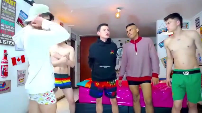 Latin Group Camboys Fuck Room Sex Hot Porn