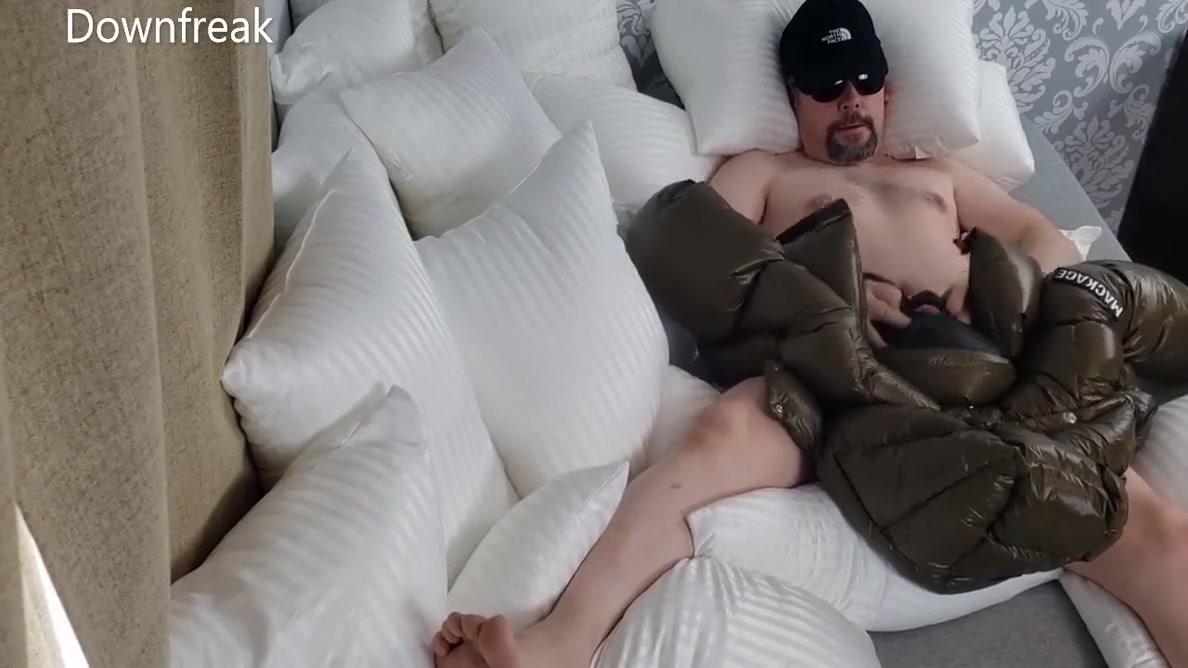 Mackage Down Puffer Jacket Masturbation With Cumshot Ending!