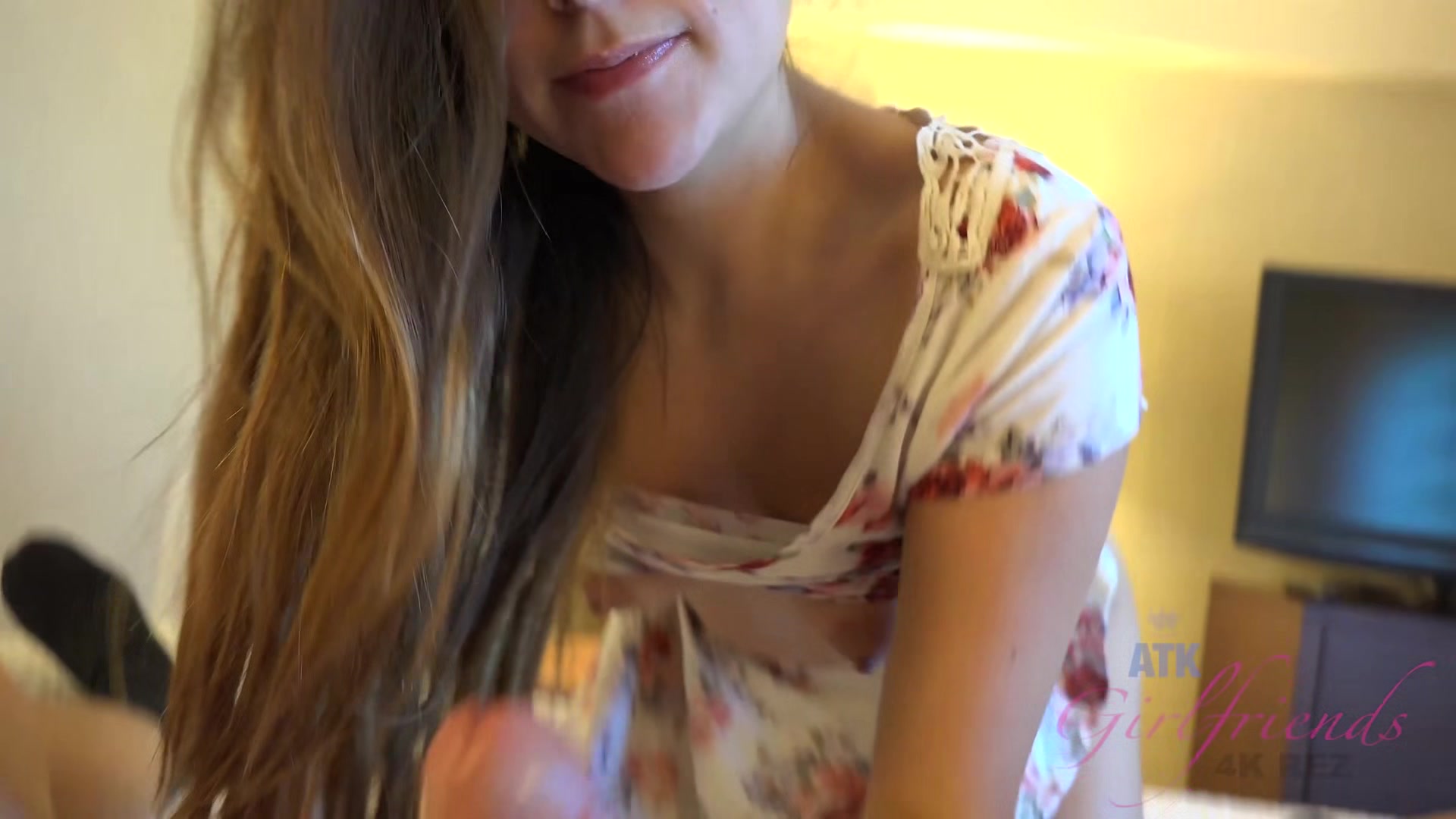 She's Barefoot On The Couch, So Your Hands Start To Caress Her Feet