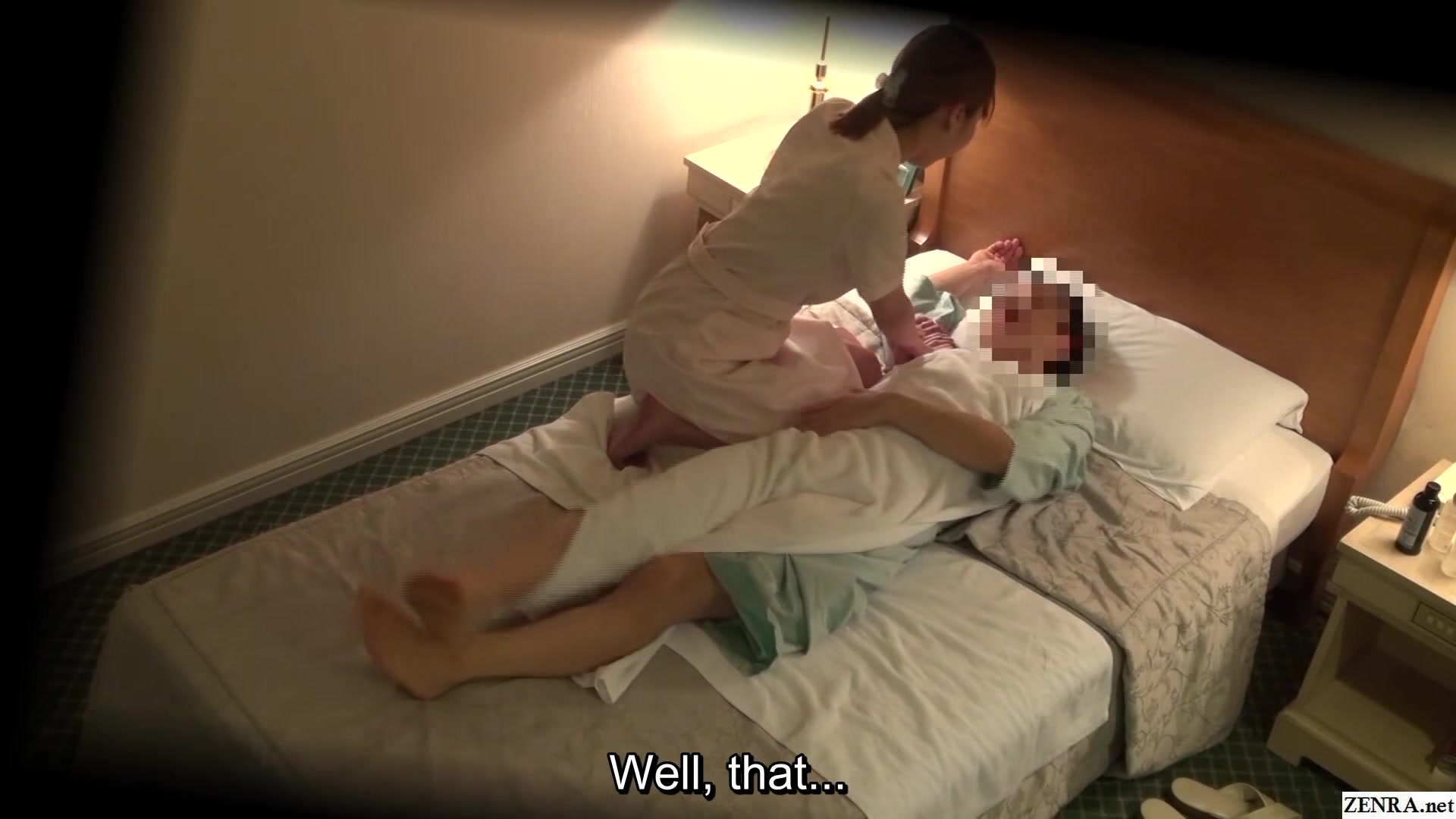 Japanese hotel masseuse mature and married falls for suave client