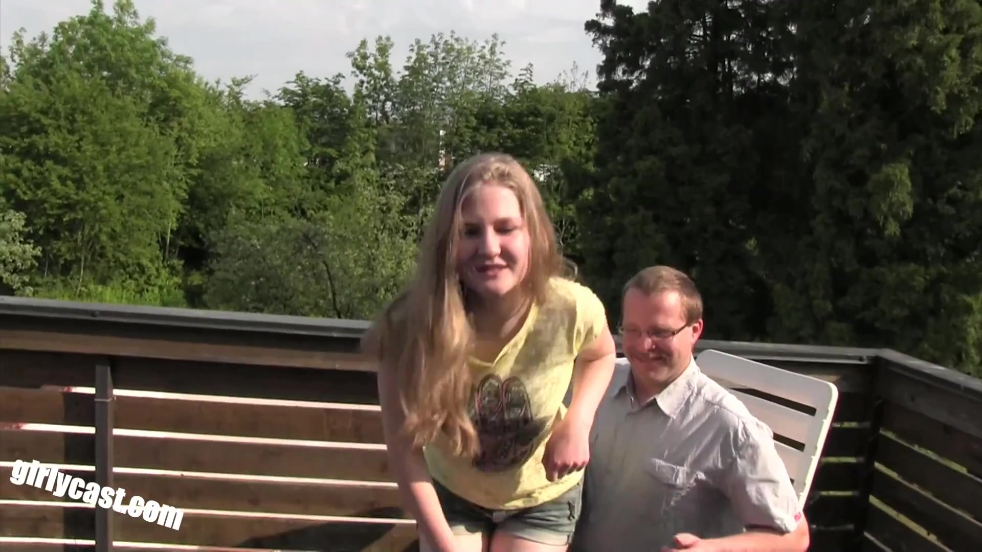 teen 18+ Julia And The Horny Old Family Man & Pov Fuck