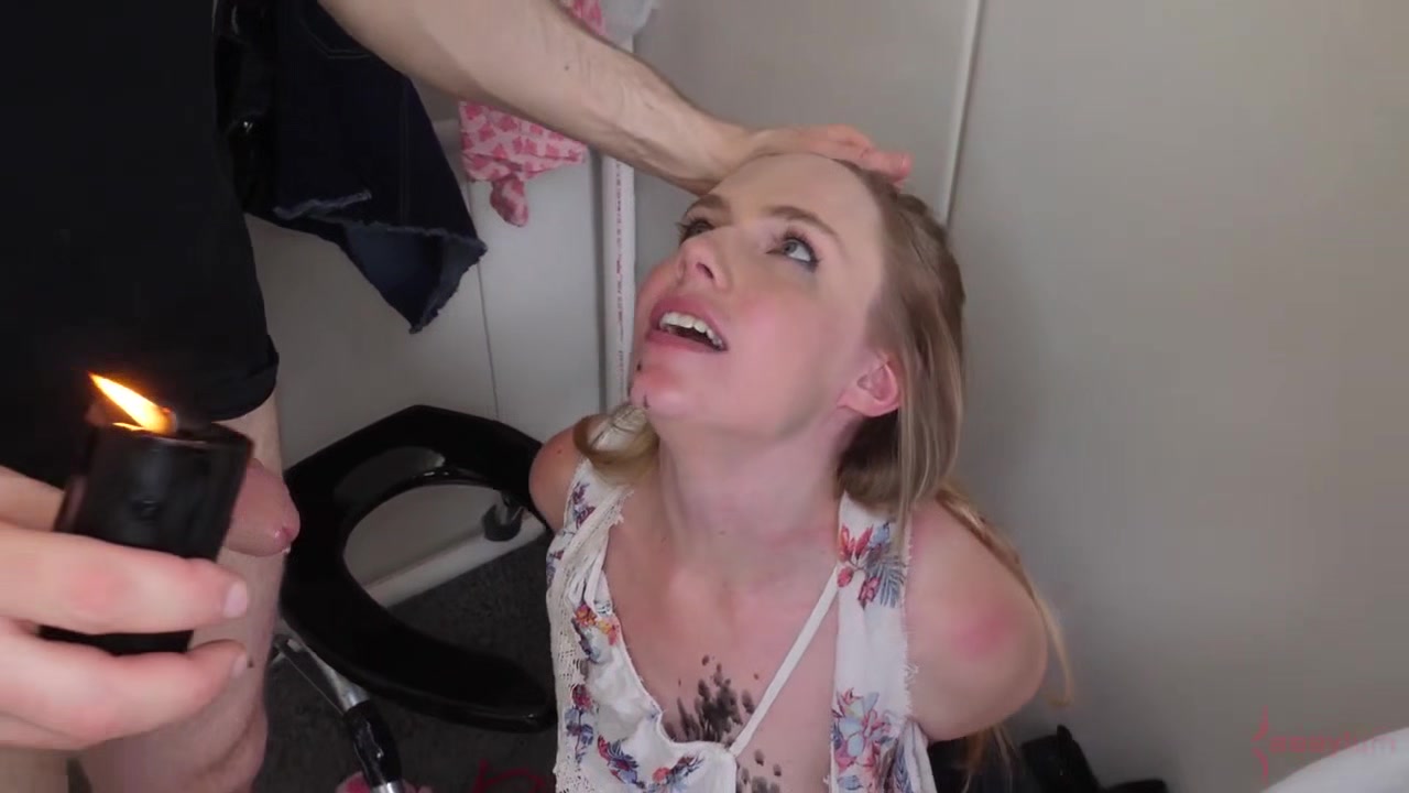 Anally fucked sub babe spreads her ass cheeks