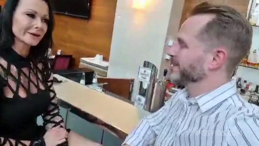Stunning tattooed busty MILF Julia Exclusiv gets pissed in mouth and ass roughly pounded - PissVids