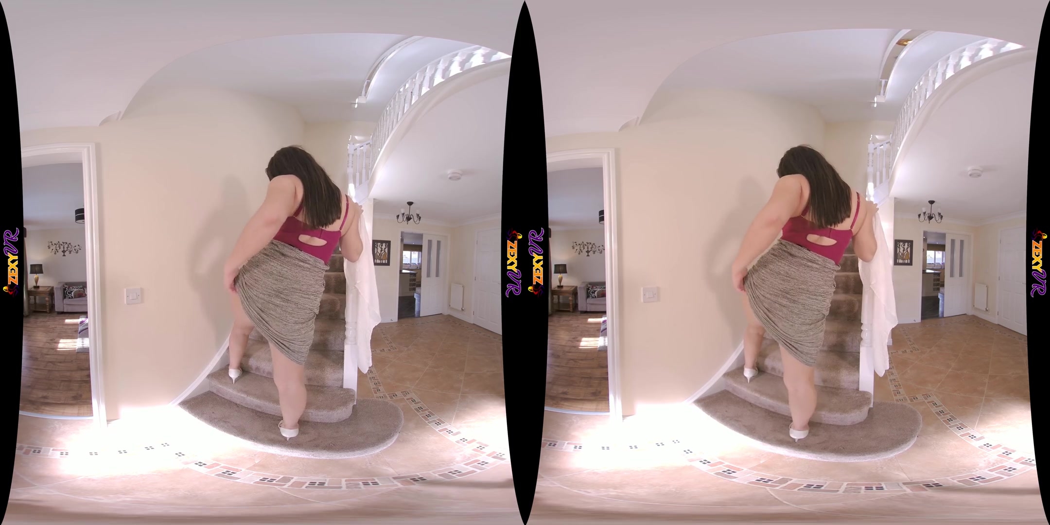 Play Before Work - Big Tits MILF Striptease - SexLikeReal