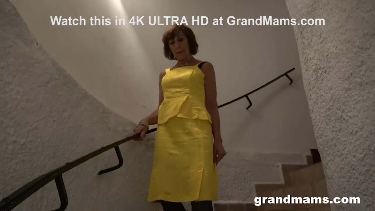 Granny Sprinkled at a Sex Club