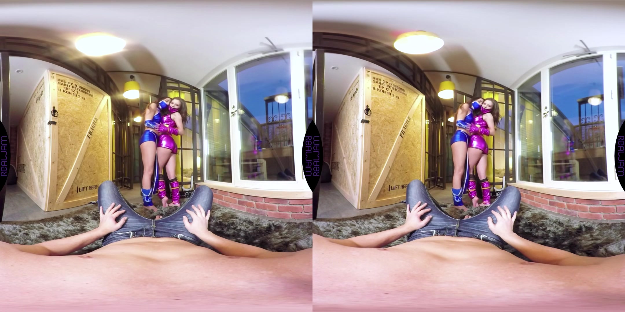 Mileena Vs Kitana: The Hottest Fight - Cosplay Threesome Pov