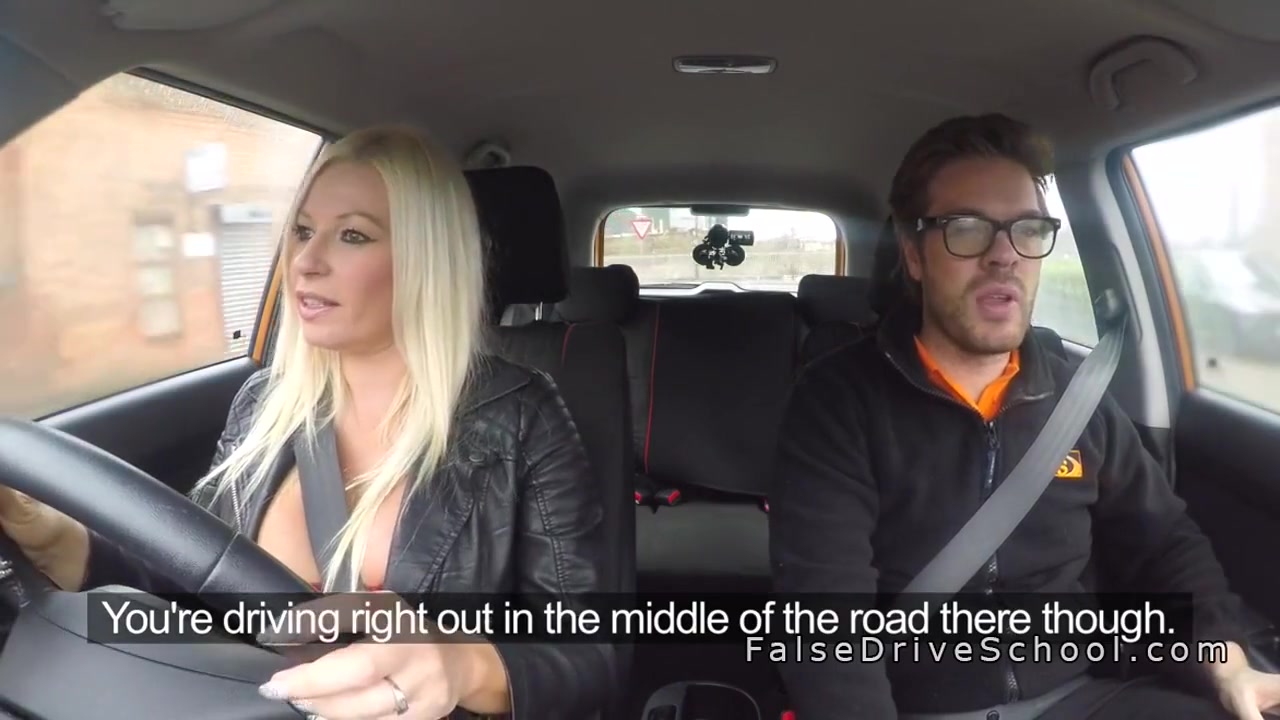 Blonde Milf Bangs In Driving School