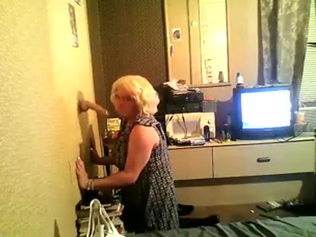 Horny CD Andrea Sucking A Dildo
