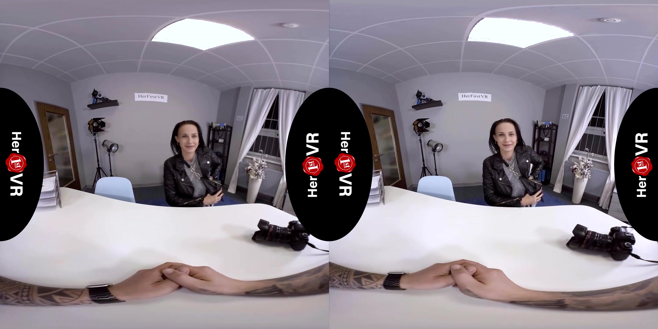 Nicole Love - VR Casting; Amateur Brunette First Timer POV