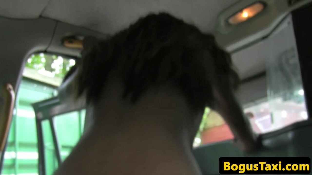 Ebony taxi beauty railed through sluthatch