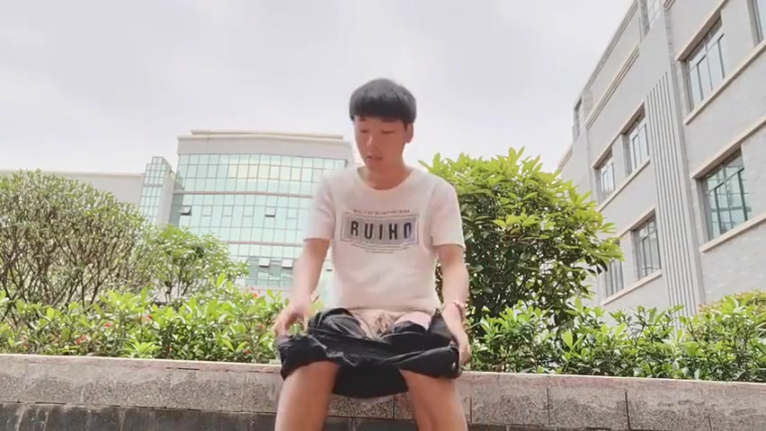 abx 1 103 - Young Asian Boy Plays Cock In Public And Comes In His Hand